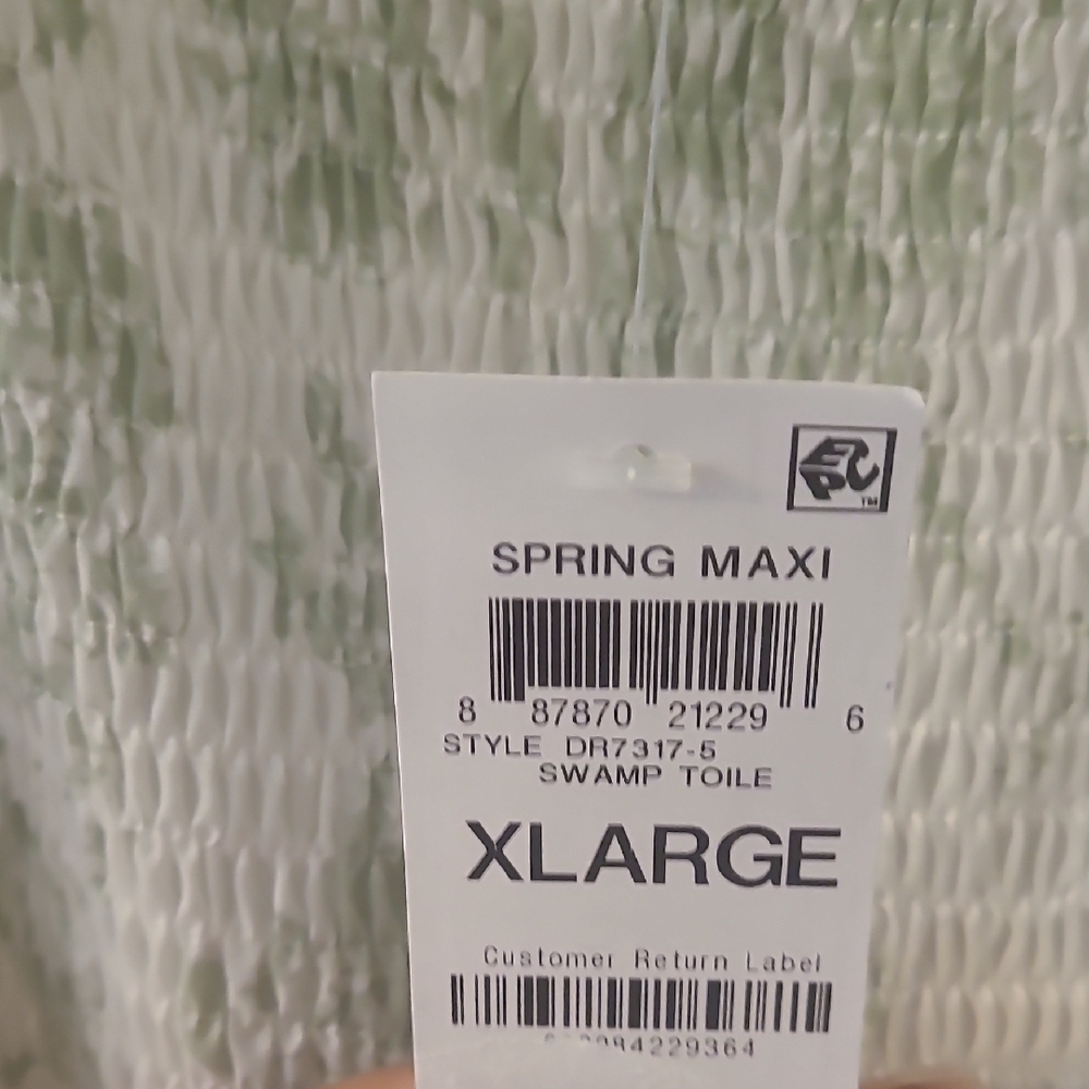 AND NOW THIS SZ XL Floral Maxi Dress with Ruffle Straps - Picture 7 of 8